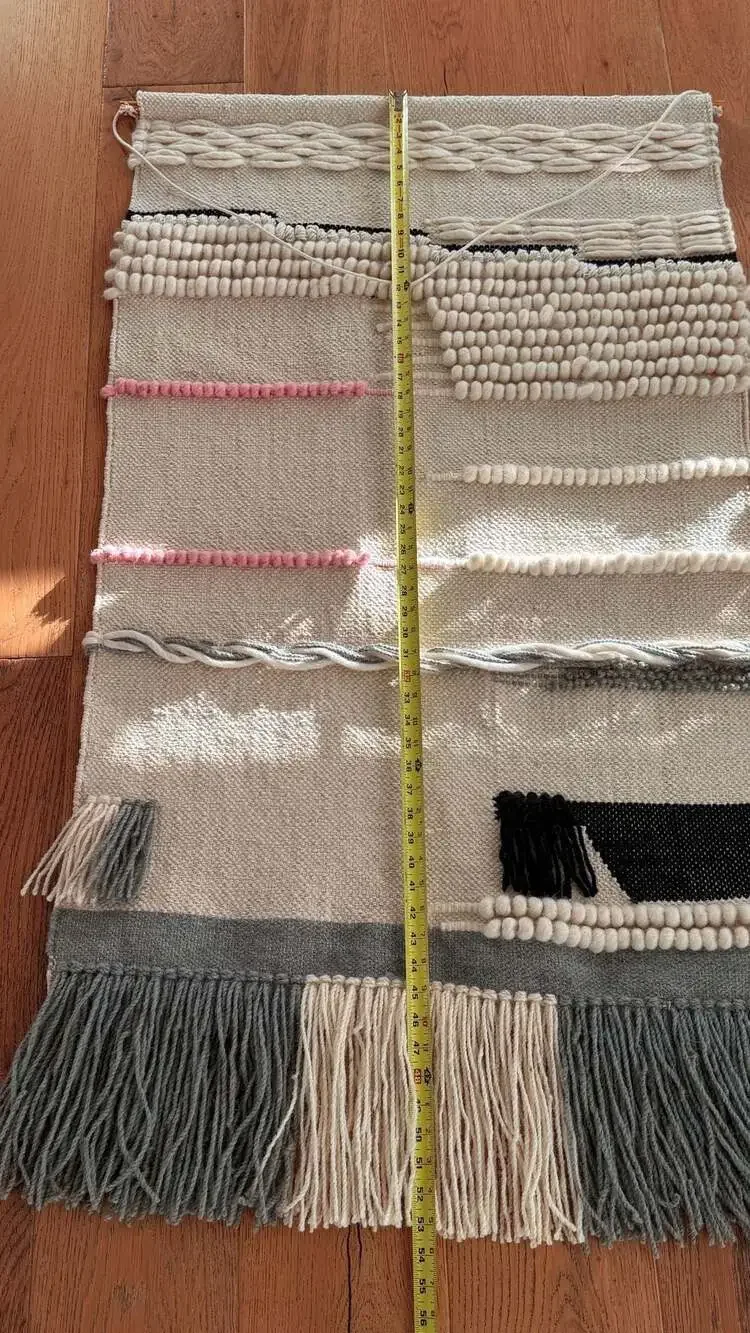 Safavieh Sedona Boho Saraj Woven Wall Art Tapestry Hanging Ivory Grey Pink